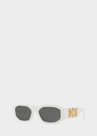 White Medusa Biggie Sunglasses for Men
