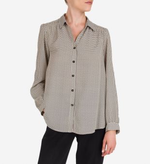 Chemise fluide imprimé cœurs
