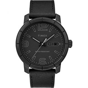 Timex Men's TW2R64300 Mod 44 Black Leather Strap Watch