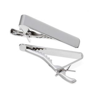 1 tie Bar - argent Antique - 41x9mm - pince à cravate mode Mens - matériau de haute qualité cuivre - navires immédiatement de la Californie - A576