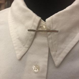 Argent collier Bar, pince à col 1918, Antique collier Bar, Vintage collier Bar, élégant collier Bar