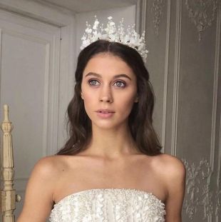 Diadème de mariée, diadème de mariage, mariage perle couronne, diadème, perle et fleur Ivoire tiare, diadème de princesse, fleur tiare, diadème Floral