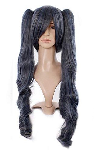 Tqglobal Kuroshitsuji Black Butler Bleu Ciel Femme Costume Cosplay Perruque 33'vague