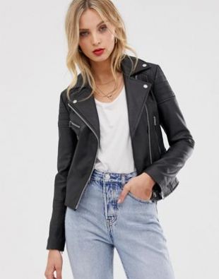 Blouson motard en cuir