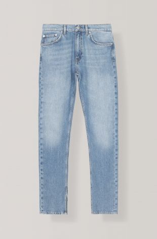GANNI Classic Denim Slit Pants - Bleached Denim ( 169.00 EUR ) | Shop your new Classic Denim Slit Pants - Bleached Denim at GANNI.COM