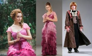 Hermione et Ron Yule boule robe et costume inspiré par Harry Potter cosplay Halloween costume pour adulte