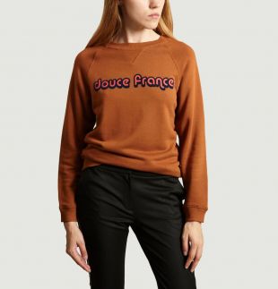 Sweat Société Douce France Marron