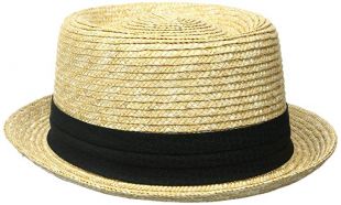 Original Penguin Men's Round Top Straw Porkpie