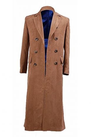 Trust Costume Doctor Brown Long Trench Coat (Man-XL)