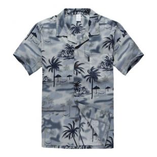 Burton Menswear - Camicia Nera Con Stampa Hawaiana