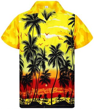 V.H.O. - V.H.O. Funky Hawaiian Shirt Men Short-Sleeve Front-Pocket ...