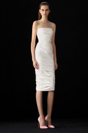 Walker Strapless Vinyl Dress