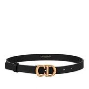 Dior - Black Logo Belt