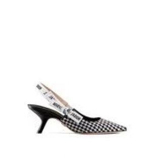 J'Adior Wool Houndstooth Slingback Pump Shoes