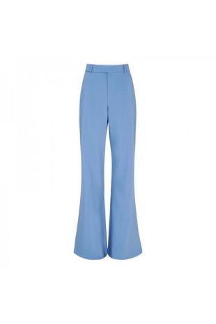 Blue Flared Trousers