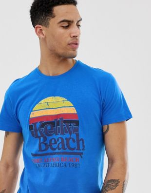 T-shirt à imprimé plage
