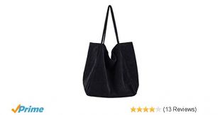 BOBILIKE Women Shoulder Bags Corduroy Bag Handbag Work Bags Schoolbag, Black