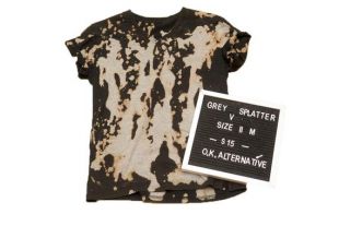 Taille: M | | Tee splattered gris