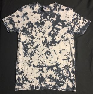 T-shirt de teinture de cravate - plissé noir