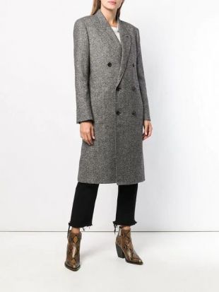 Saint Laurent Manteau à Boutonnière Croisée - Farfetch