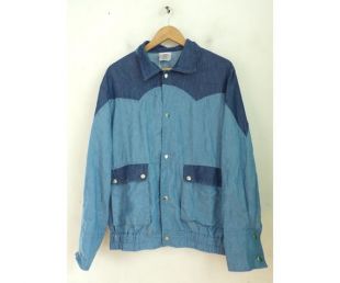 90s Blue Back to the Future Shirt Mens XL, Blue Color Block Retro Shirt, Back to the Future, Blue Western Style Button Front Shirt, Chemise des années 90