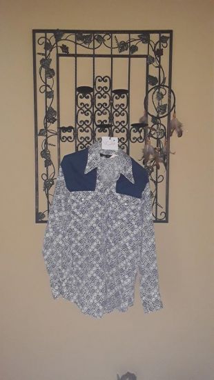 Vintage Hommes Cowboy Shirt- Sears Western Wear GRATUIT SHIPPING