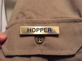 Chef Jim Hopper Stranger Things Nom Badge - Cosplay Halloween Costume Custom