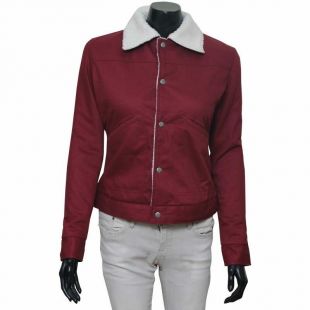 Men's Stranger choses Nancy Wheeler Shearling Jacket  | eBay