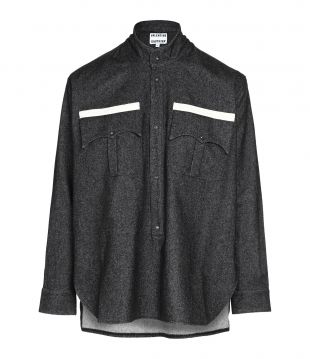 Chemise Rothko Coton Laine Jeff Gris