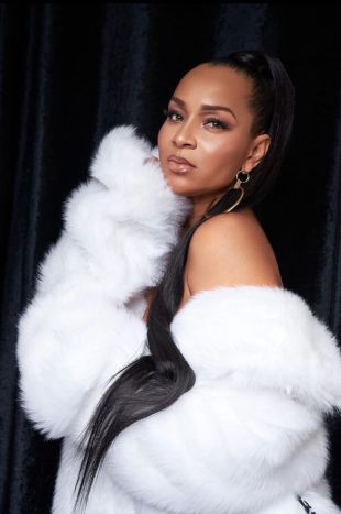 WHITE FLOOR LENGTH FAUX FUR