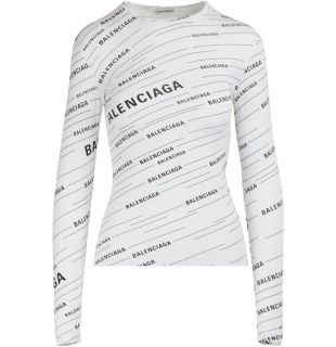 balenciaga white long sleeve