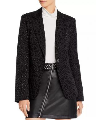 Leopard Brocade Blazer