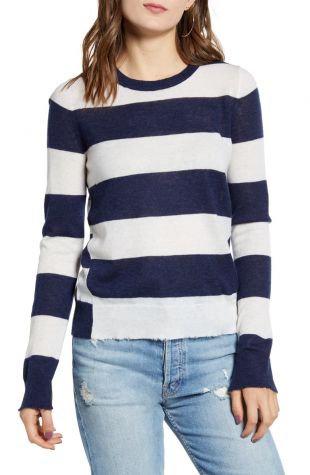 Source Stripe Cashmere Sweater