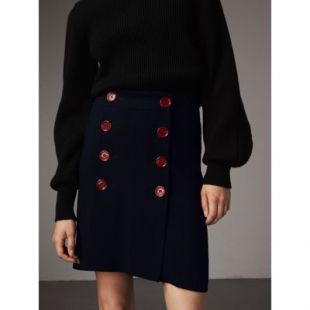 Burberry - Double Breasted Skirt