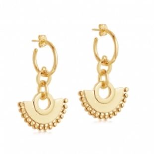 Gold Zenyu Chandelier Hoop Earrings