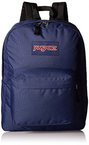 JANSPORT SUPERBREAK BACKPACK SCHOOL BAG - Navy Blue
