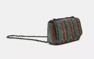 Beaded Crossbody Bag Multicolor