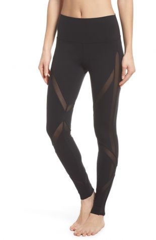 Alo Yoga High Waist Mesh Inset Leggings