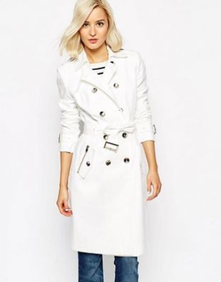 Double Breasted Belted Trench Coat