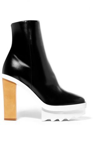 Stella McCartney - Faux leather platform ankle boots