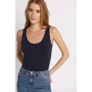 Débardeur bretelles larges bleu marine femme | Vib's