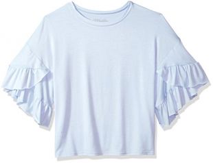 Maddie Women's Oversized Ruffle Sleeve T-Shirt