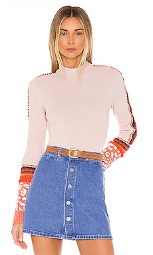 Switch It Up Crochet-Trim Thermal Top