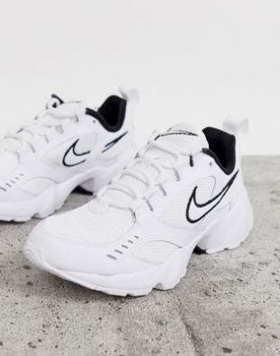Nike White And Black Air Heights Trainers | ASOS