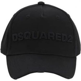 Casquette en toile de coton avec logo - Noir/Noir |