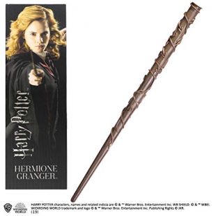 Noble Collection The Hermione Granger PVC Wand and Prismatic Bookmark
