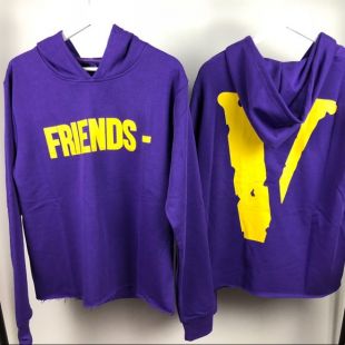 Purple and discount yellow vlone hoodie