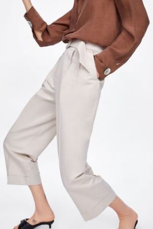 Pantalón pinzas cinturón