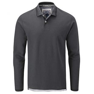 Charles Wilson - Charles Wilson Men's Long Sleeve Contrast Tipped Pique ...