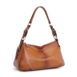 Kattee Vintage Genuine Soft Leather Purse Bag for Women (Sorrel)
